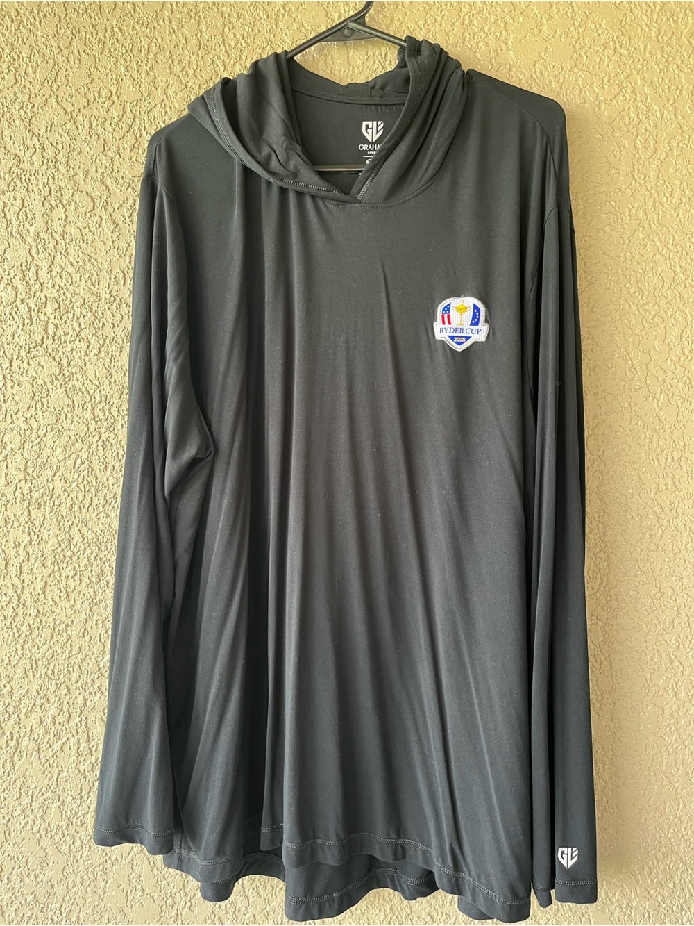 Ryder Cup Black Performance Hooded Long-Sleeve Shirt